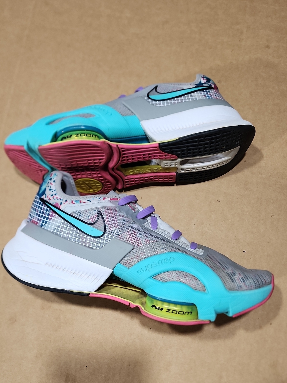 Nike Air Zoom SuperRep Dynamic-Women's Size 9.5 US -Turquoise/Light Smoke Gray/